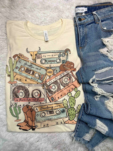 Western Mix Tape Graphic Tee